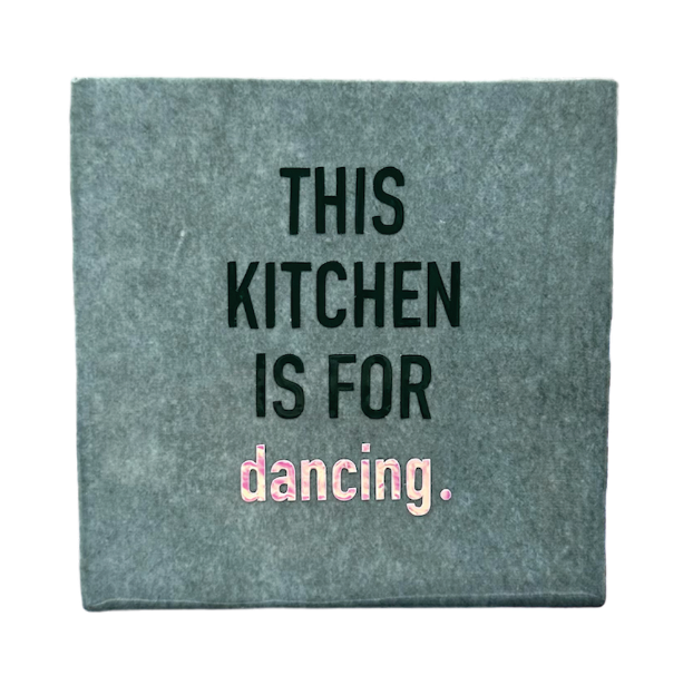 This kitchen is for dancing.