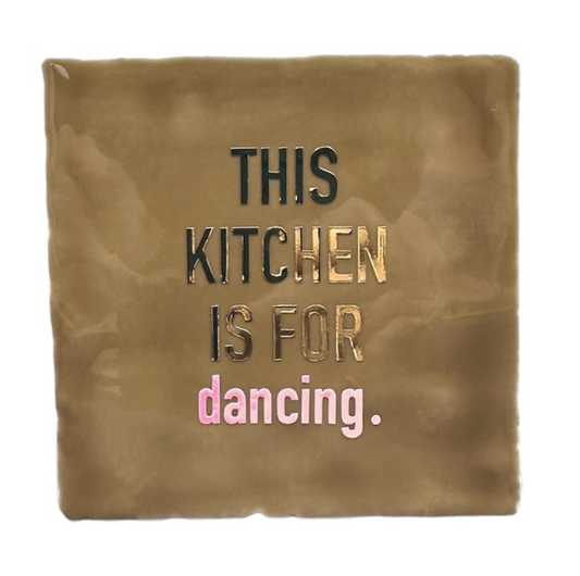 This kitchen is for dancing.